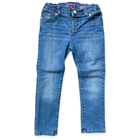 The Children’s Place Toddler Girl’s Super Skinny Adjustable Waist Denim Jeans 5T - Picture 2 of 11